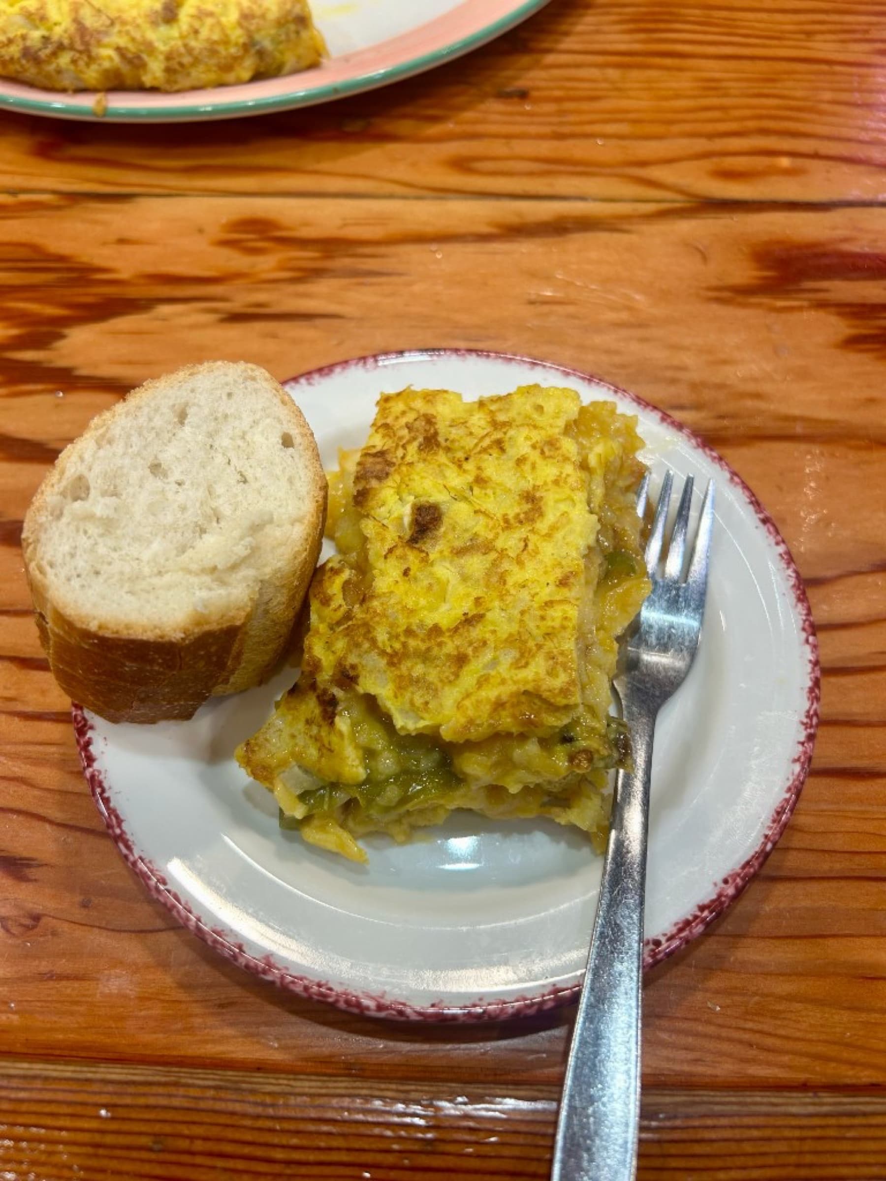 A slice of Bar Nestor’s tortilla de patatas