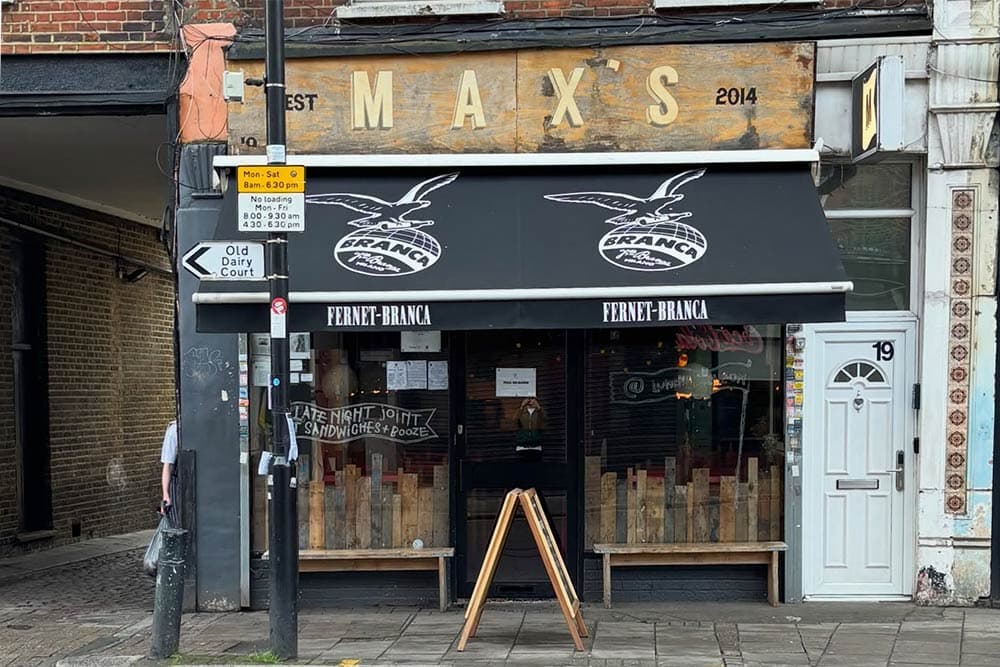 Max’s Sandwich Shop on Crouch Hill, London